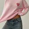 Pink Heart Knit Sweater 💖🩷