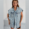 Denim vest jacket