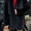 Luxe Faux Fur Black Jacket