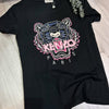 Kenzo black tshirt pink tiger