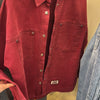 Burgundy denim shirt
