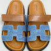 Hermes slipper denim