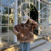 Mocha Nubuck Shearling Jacket