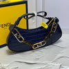 Fendi O’Lock swing dove tapestry fabric pouch